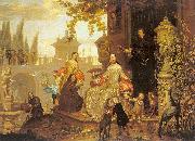 Jan Van Kessel the Younger Portrait of a Family in a Garden USA oil painting artist